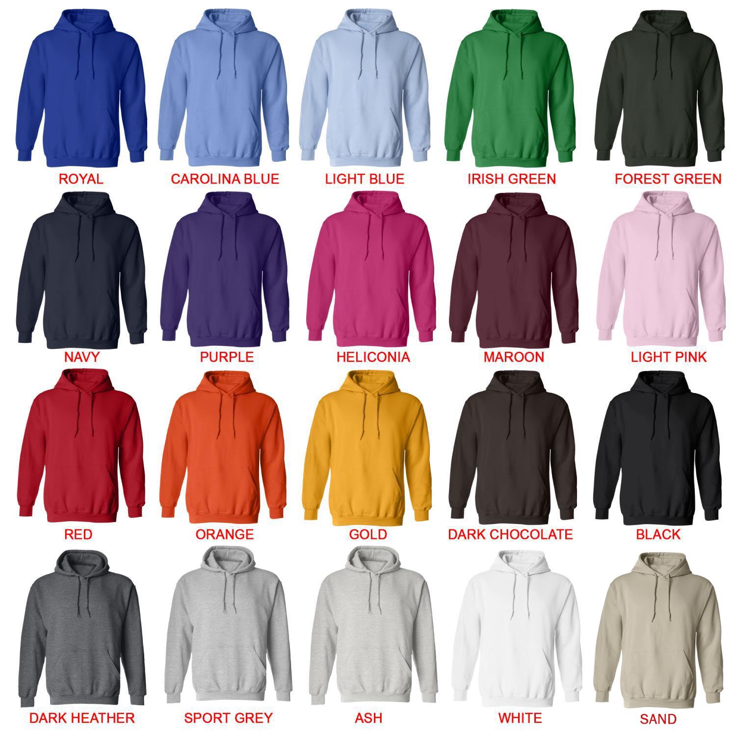 hoodie color chart - Clevatess Merch