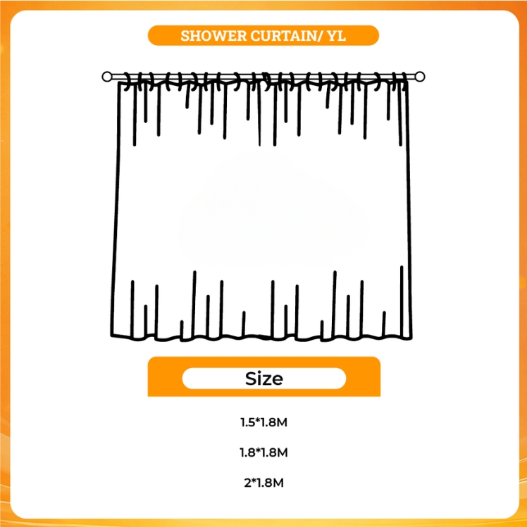3D shower curtain - Clevatess Merch