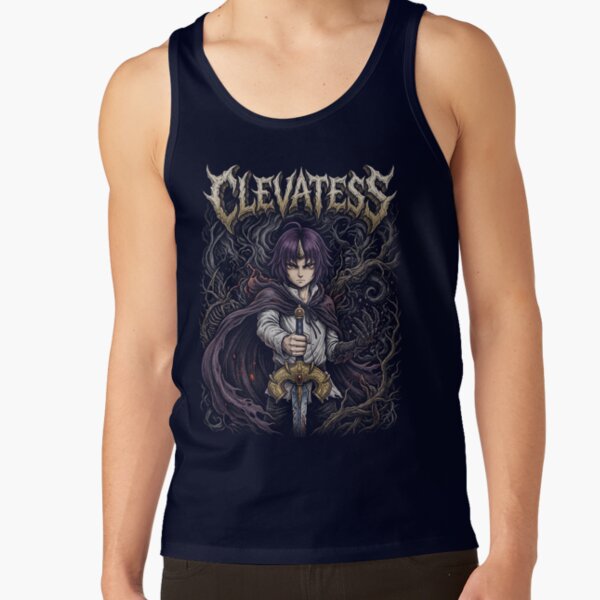 Cool Clevatess Holding Sword Tank Top - Image 2